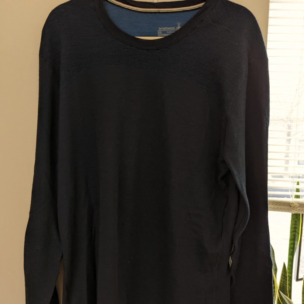 Men's smartwool base layer in navy blue xl
